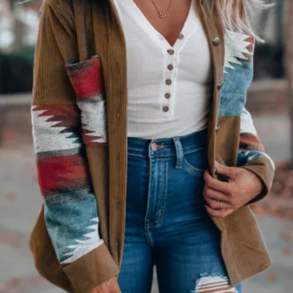 New Aztec corduroy jacket - Picture 8 of 14